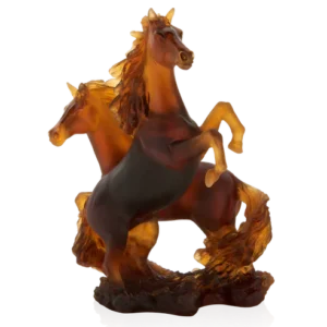 Sculpture Deux Chevaux Daum de la collection Cavalcade.