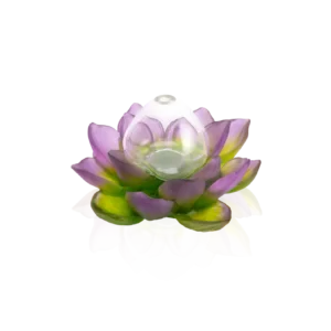 Soliflore Jardin de Lotus Daum - Violet & Vert