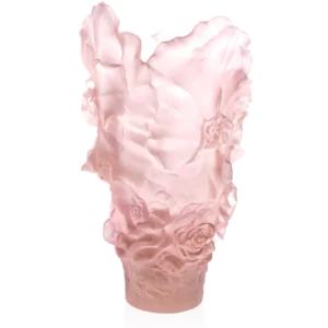 Vase Camélia Daum - Rose - Modèle Magnum