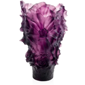 Vase Camélia Daum - Violet - Modèle Magnum