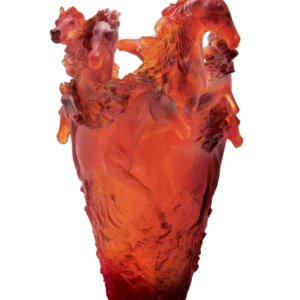 Vase Cavalcade Daum - Ambre - Modèle Magnum
