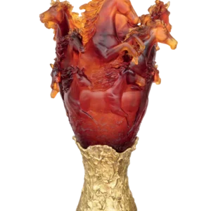 Vase Cavalcade Daum - Ambre - Modèle Prestige