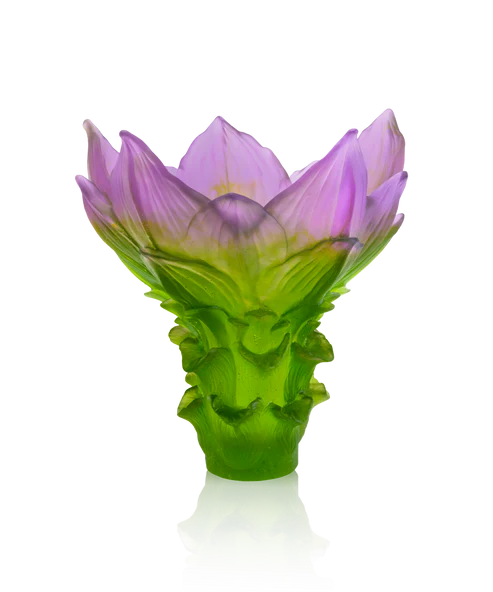 Vase Jardin de Lotus Daum - Grand Modèle