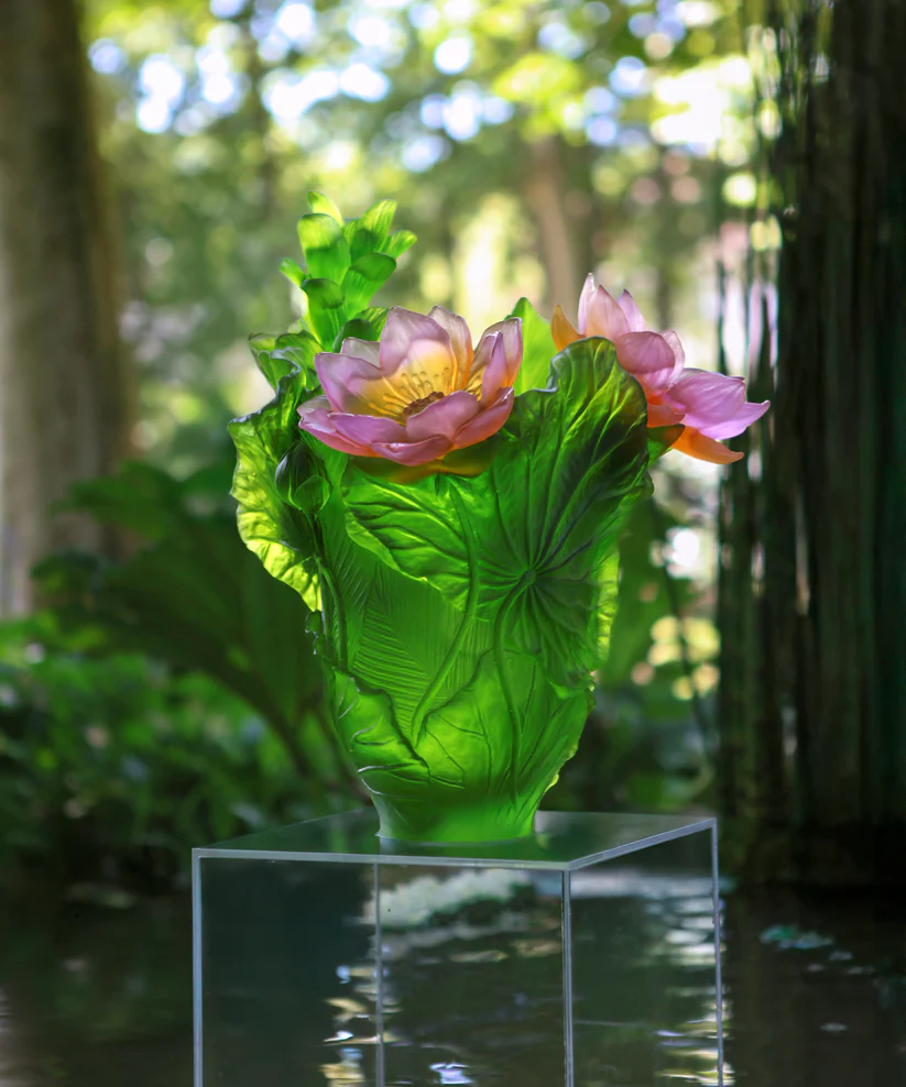 Vase Jardin de Lotus Daum - Modèle Magnum – Image 3