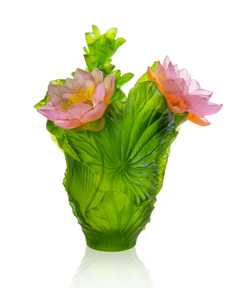 Vase Jardin de Lotus Daum - Modèle Magnum