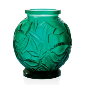 Vase Empreinte Daum - Vert Émeraude - Grand Modèle
