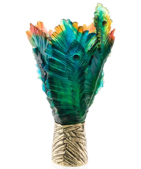 Vase Fleur de Paon Daum - Modèle Prestige