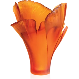 Vase Ginkgo Daum - Ambre - Modèle Magnum