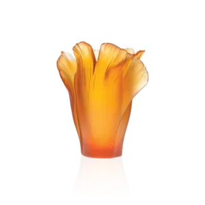 Vase Ginkgo Daum - Ambre - Moyen Modèle