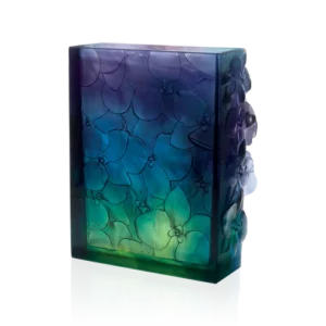 Vase Orchidée Daum - Bleu Nuit