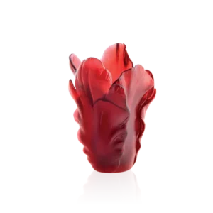 Vase Tulipe Daum - Rouge - Petit Modèle