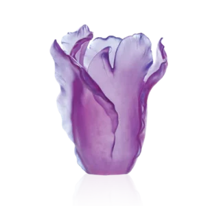 Vase Tulipe Daum - Ultraviolet - Grand Modèle