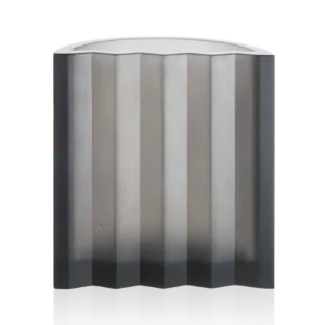 Vase Zigzag Daum & Victoria Wilmotte - Gris Anthracite - Moyen Modèle