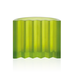 Vase Zigzag Daum & Victoria Wilmotte - Vert Anis - Petit Modèle