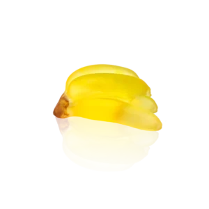 Bananes en pâte de verre de la prestigieuse cristallerie Daum, issues de la collection Tutti Frutti réalisée en collaboration avec l'artiste Gilles Neveu.