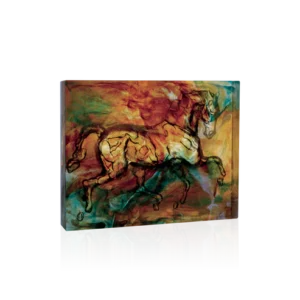 Sculpture "Calypso" en pâte de verre de la prestigieuse cristallerie Daum, réalisée en collaboration avec l'artiste Jean-Louis Sauvat.