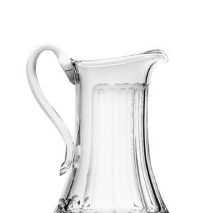 Carafe à eau 1L en authentique cristal de bohême taillé main. Collection Pope de Moser, la plus prestigieuse & réputée cristallerie de Bohême.