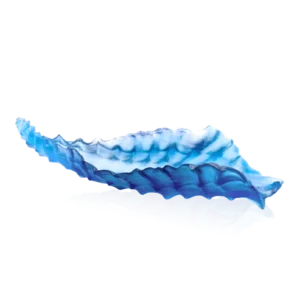 Centre de Table en pâte de verre de la prestigieuse cristallerie Daum, collection Mer de Corail.