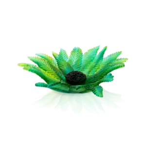 Centre de Table en pâte de verre de la prestigieuse cristallerie Daum, collection Palm Beach réalisée en collaboration avec l'artiste Emilio Robba. Grand modèle.