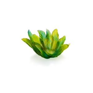 Coupe en pâte de verre de la prestigieuse cristallerie Daum, collection Bornéo réalisée en collaboration avec l'artiste Emilio Robba.