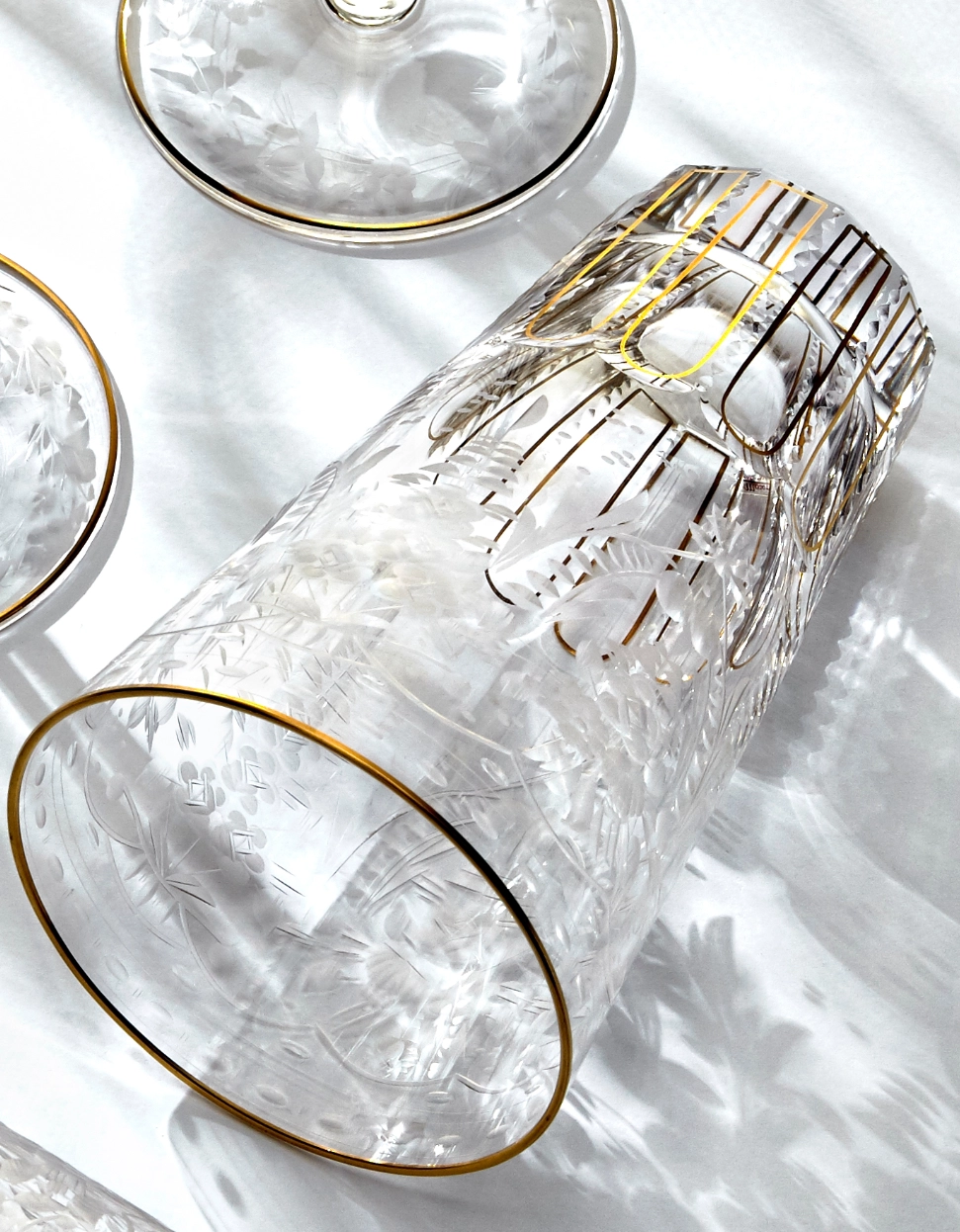 Verre à Eau 400ml Maharani en Cristal de Bohême Taillé - Moser – Image 2