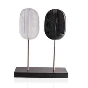 Sculpture "Évolution" en pâte de verre de la prestigieuse cristallerie Daum, réalisée en collaboration avec l'artiste Yann Masseyeff.