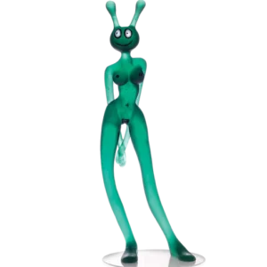 Sculpture "La Vénusienne" en pâte de verre de la prestigieuse cristallerie Daum, réalisée en collaboration avec l'artiste Alain Séchas.