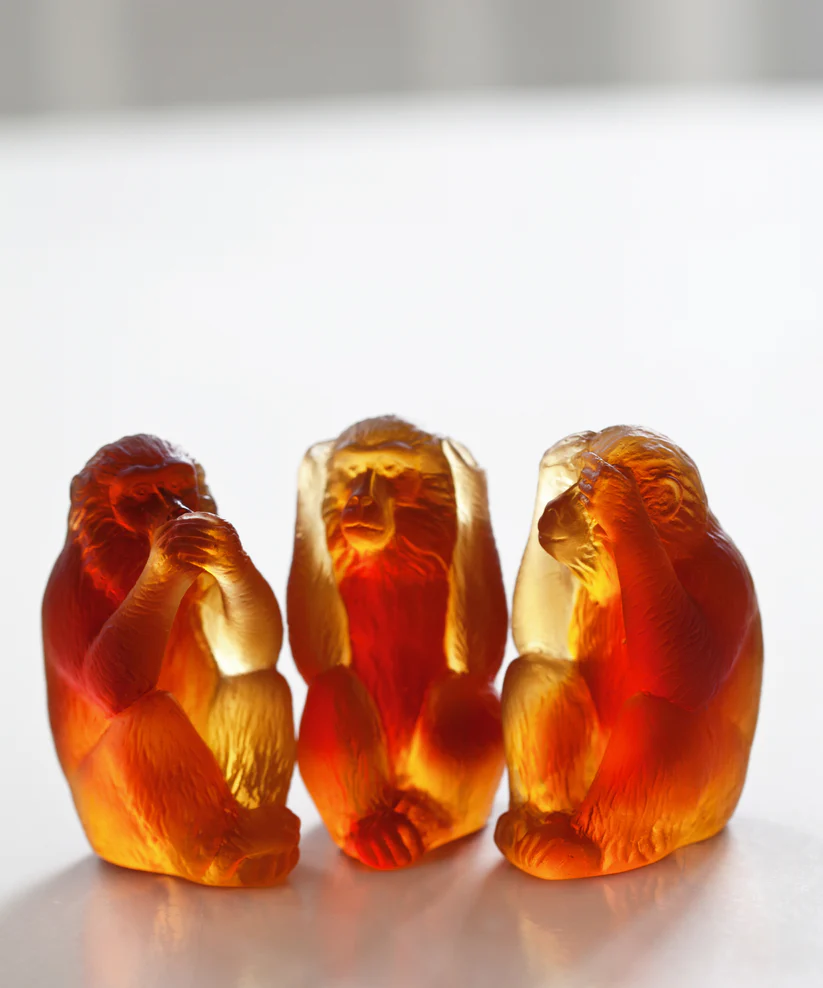 Les 3 Singes de la Sagesse Daum – Image 2