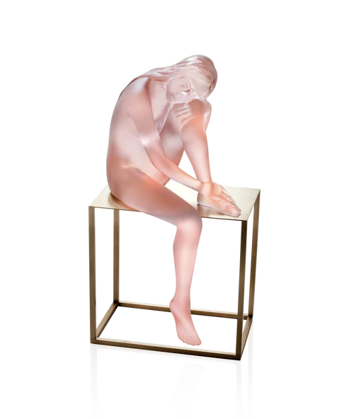 Sculpture "Louison" en pâte de verre de la prestigieuse cristallerie Daum, réalisée en collaboration avec l'artiste Alain Choisnet.