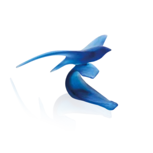 Sculpture d'un oiseau marin en pâte de verre de la prestigieuse cristallerie Daum, réalisée en collaboration avec l'artiste Xavier Carnoy.