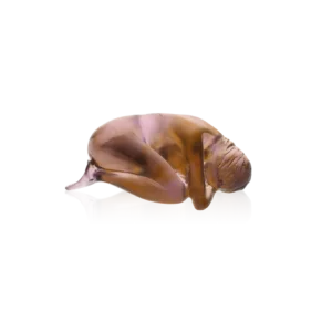 Sculpture "Premier Amour" en pâte de verre de la prestigieuse cristallerie Daum, réalisée en collaboration avec l'artiste Sylvie Mangaud.