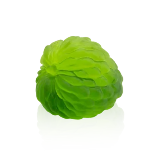 Sugar Apple en pâte de verre de la prestigieuse cristallerie Daum, issue de la collection Tutti Frutti réalisée en collaboration avec l'artiste Gilles Neveu.
