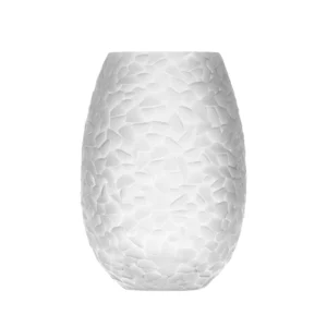 Vase Arctic 30cm en authentique cristal de bohême taillé main. Création de Moser, la plus prestigieuse & réputée cristallerie de Bohême.
