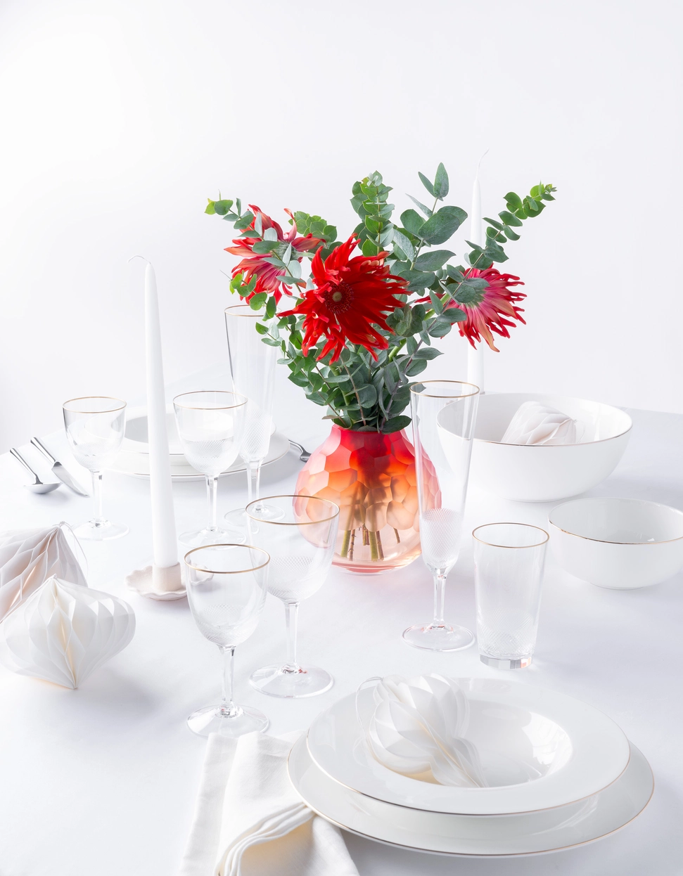 Vase Dotty 15cm Rouge Corail en Cristal de Bohême - Moser – Image 4