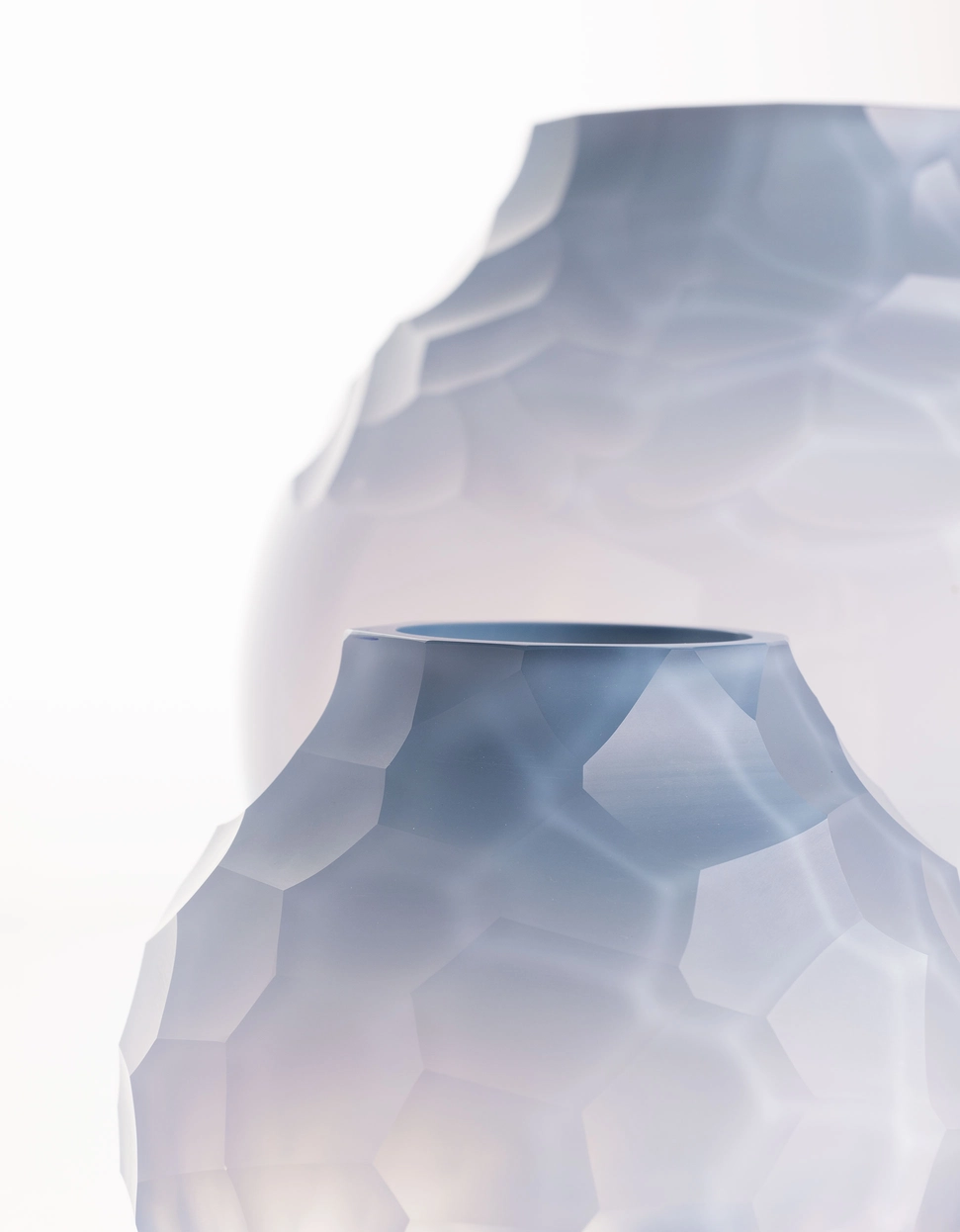 Vase Dotty 25cm Violet Opale en Cristal de Bohême - Moser – Image 2