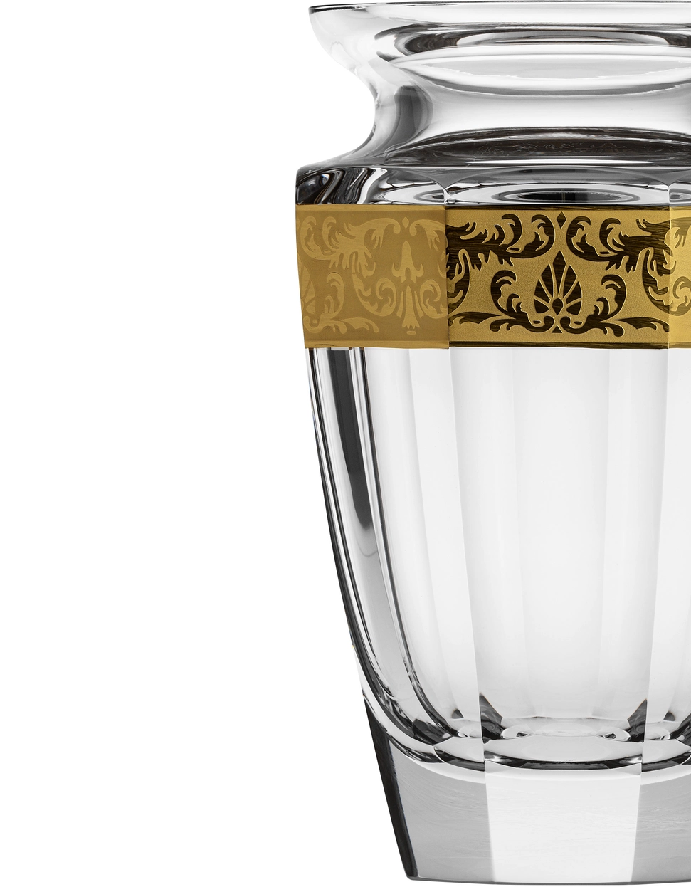 Vase Eternity Or 20cm en Cristal de Bohême Taillé - Moser – Image 3