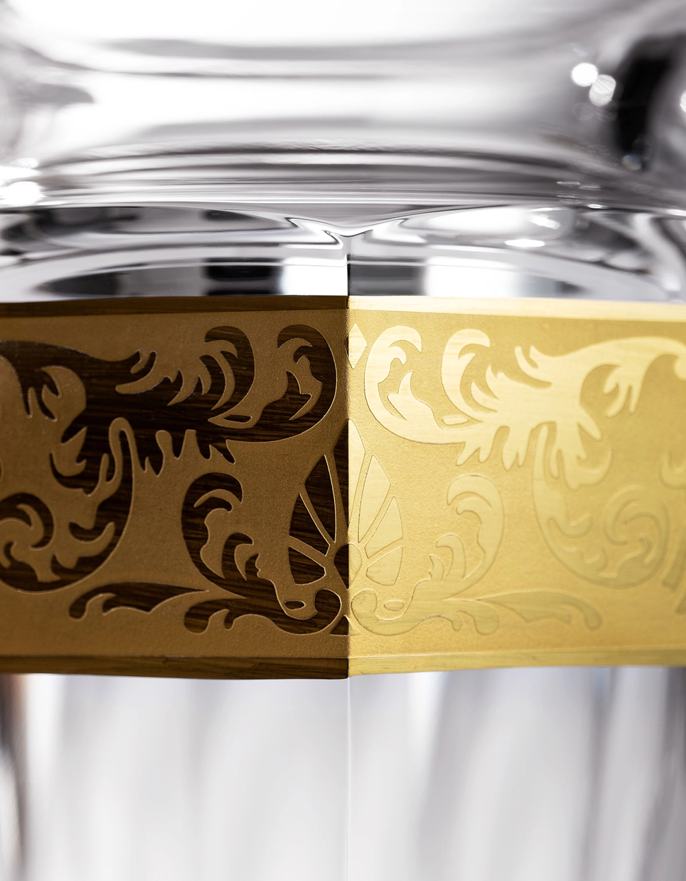 Vase Eternity Or 20cm en Cristal de Bohême Taillé - Moser – Image 2