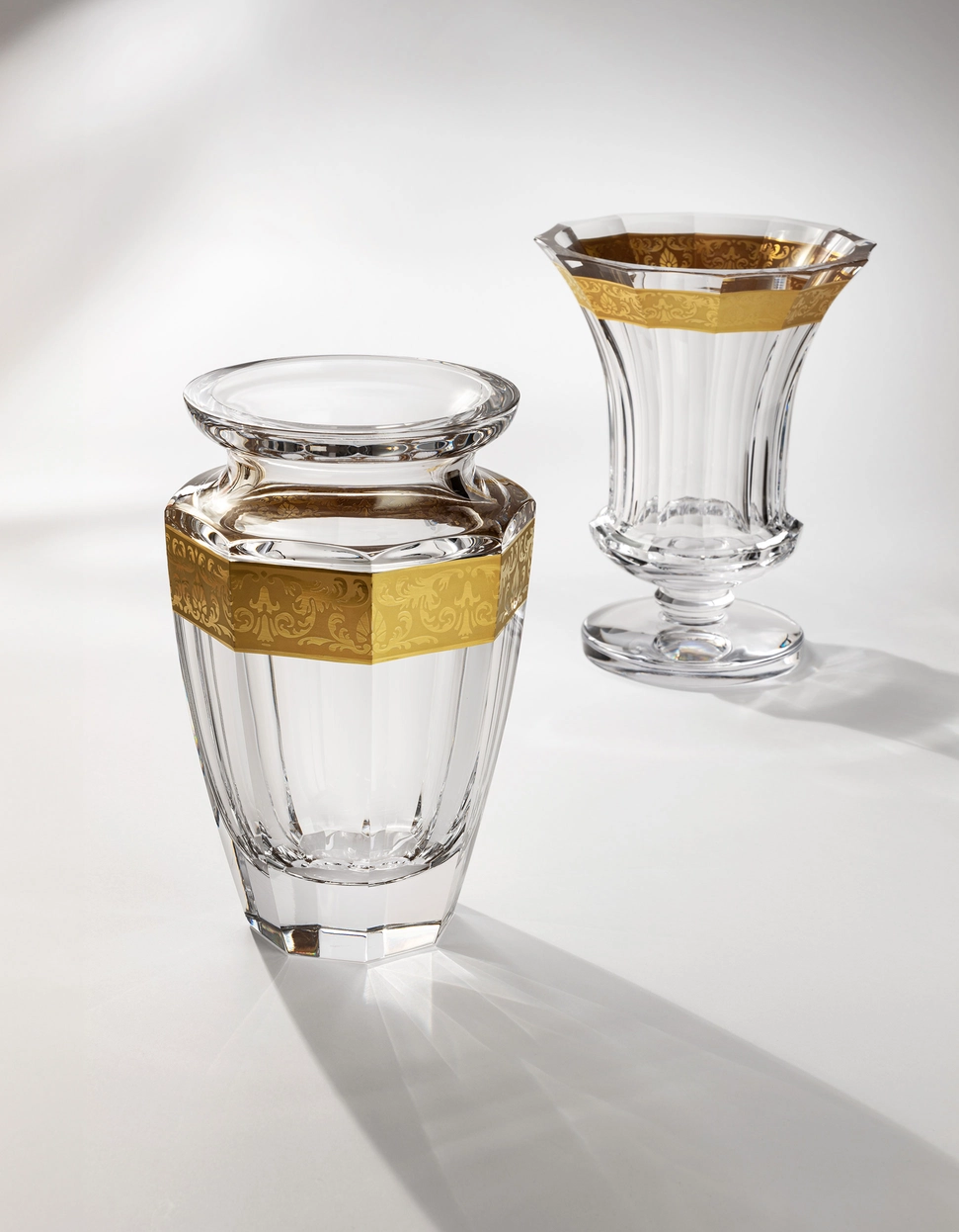 Vase Eternity Or 20cm en Cristal de Bohême Taillé - Moser – Image 4