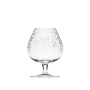 Verre à brandy & cognac 600ml en authentique cristal de bohême taillé main, et gravé artistiquement. Collection Maharani Édition 2023 de Moser, la plus prestigieuse & réputée cristallerie de Bohême.