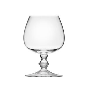 Verre à brandy & cognac 320ml en authentique cristal de bohême taillé main. Collection Mozart de Moser, la plus prestigieuse & réputée cristallerie de Bohême.
