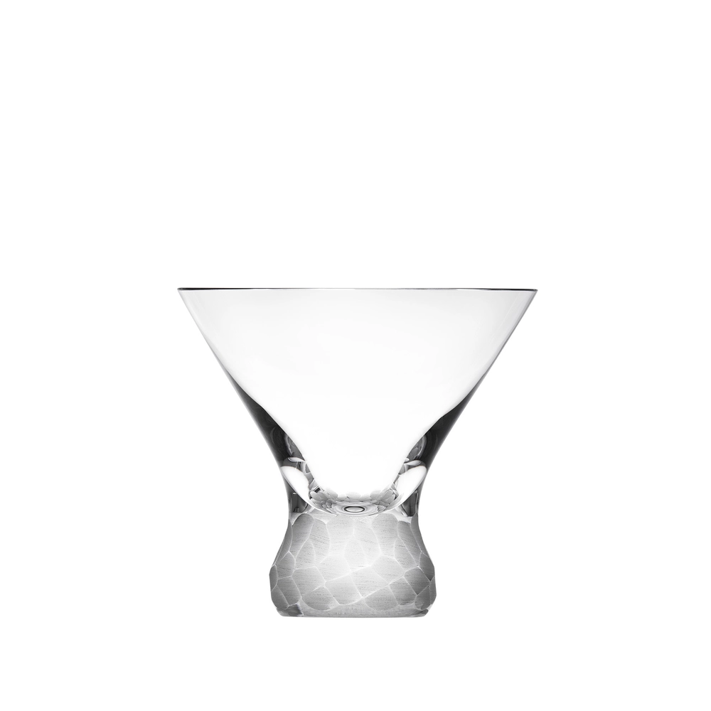 Verre à cocktail 250ml en authentique cristal de bohême taillé main. Collection Fluent de Moser, la plus prestigieuse & réputée cristallerie de Bohême.