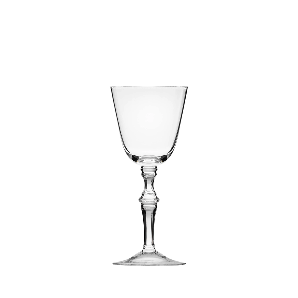 Verre à vin blanc 170ml en authentique cristal de bohême taillé main. Collection Mozart de Moser, la plus prestigieuse & réputée cristallerie de Bohême.