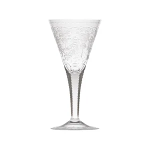 Verre à vin rouge 330ml en authentique cristal de bohême taillé main, et gravé artistiquement. Collection Maharani Édition 2023 de Moser, la plus prestigieuse & réputée cristallerie de Bohême.