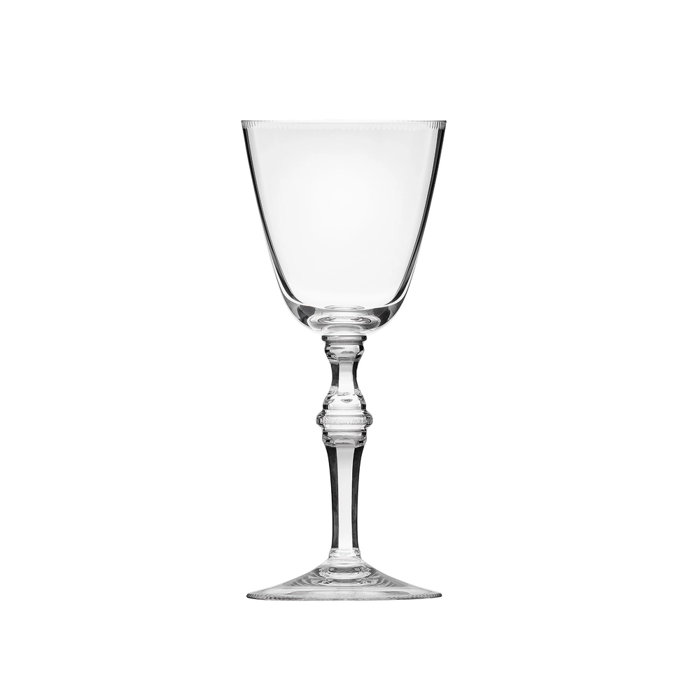 Verre à vin rouge 250ml en authentique cristal de bohême taillé main. Collection Mozart de Moser, la plus prestigieuse & réputée cristallerie de Bohême.