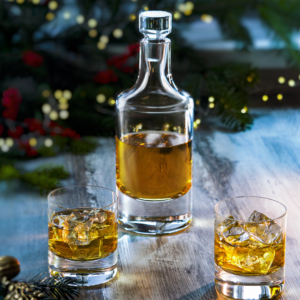 Ensemble Carafe & 2 Verres à Whisky Old Fashionned Whisky Set en Cristal de Bohême Uni - Moser