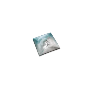 Vide-poche en pâte de verre de la prestigieuse cristallerie Daum, collection Cavalcade. Couleur gris bleu.