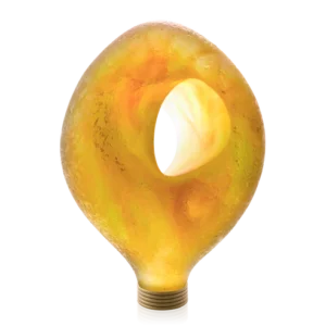 Sculpture "Yeelen Solaire" en pâte de verre de la prestigieuse cristallerie Daum, réalisée en collaboration avec l'artiste Gérald Vatrin.