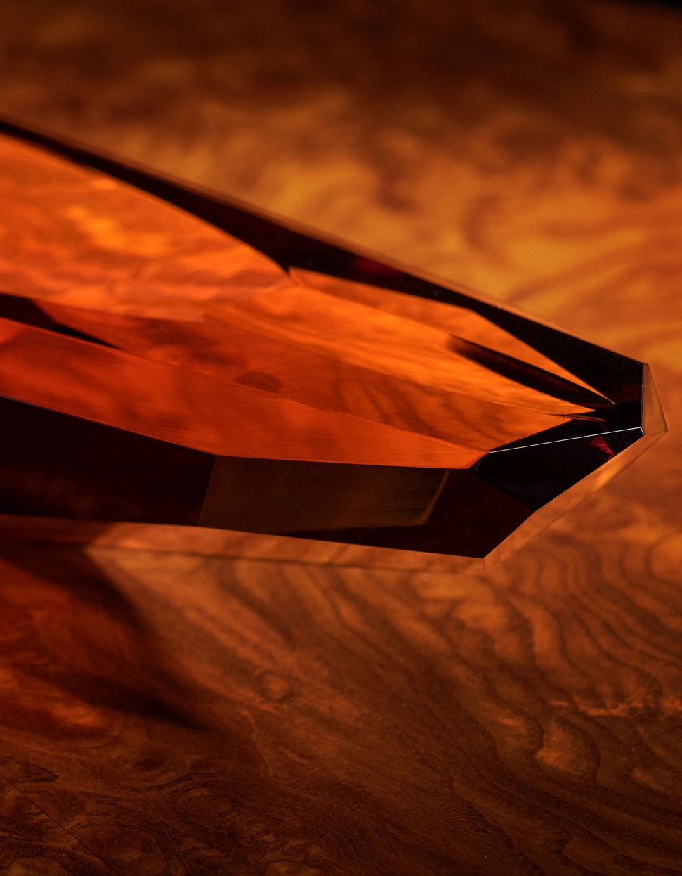 Cendrier à Cigare La Topas en Cristal de Bohême Taillé - Moser – Image 3