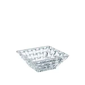 Coupelle carrée en cristallin de la Maison bavaroise Nachtmann, collection Bossa Nova.