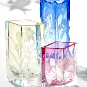Vases en Cristal de Bohême